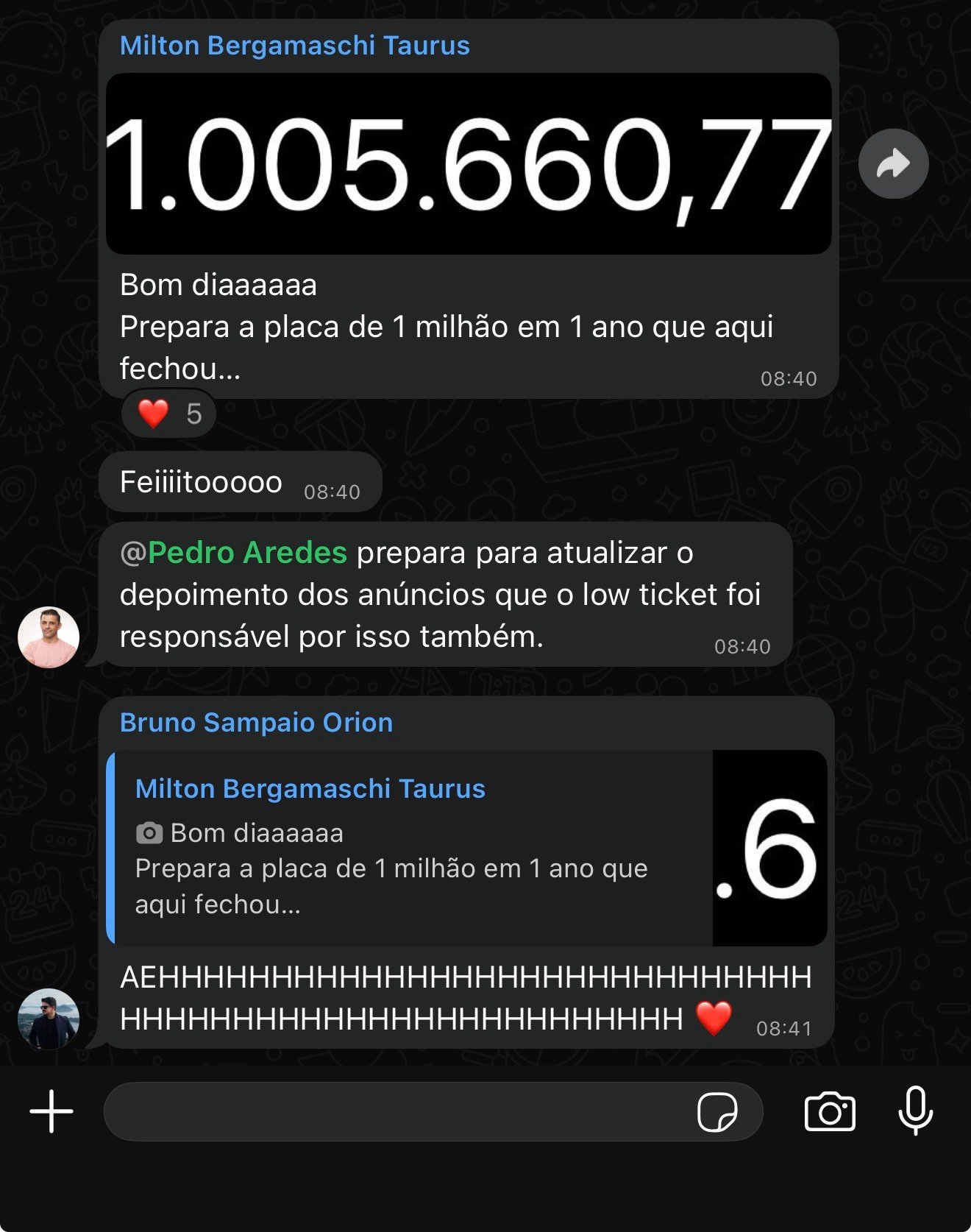 Resultado de aluno do ProAlt